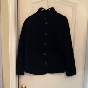 Lauren Ralph Lauren Black Faux Shearling Quilted jacket